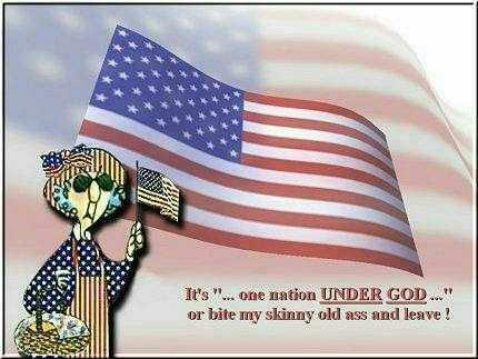 It's one Nation UNDER GOD!