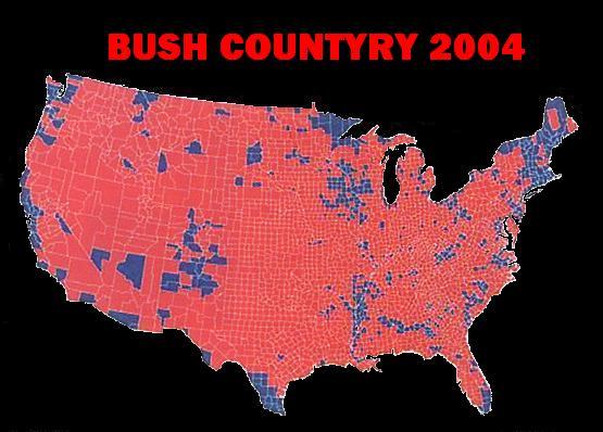 Blue Counties for Kerry